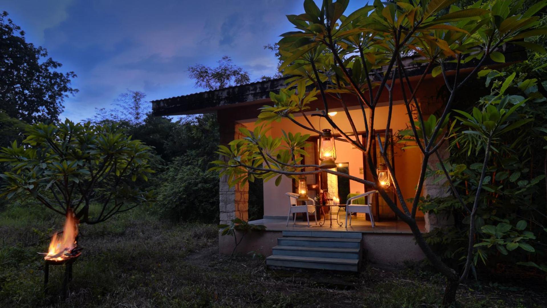 Pench Jungle Camp Otel Khawāsa Oda fotoğraf